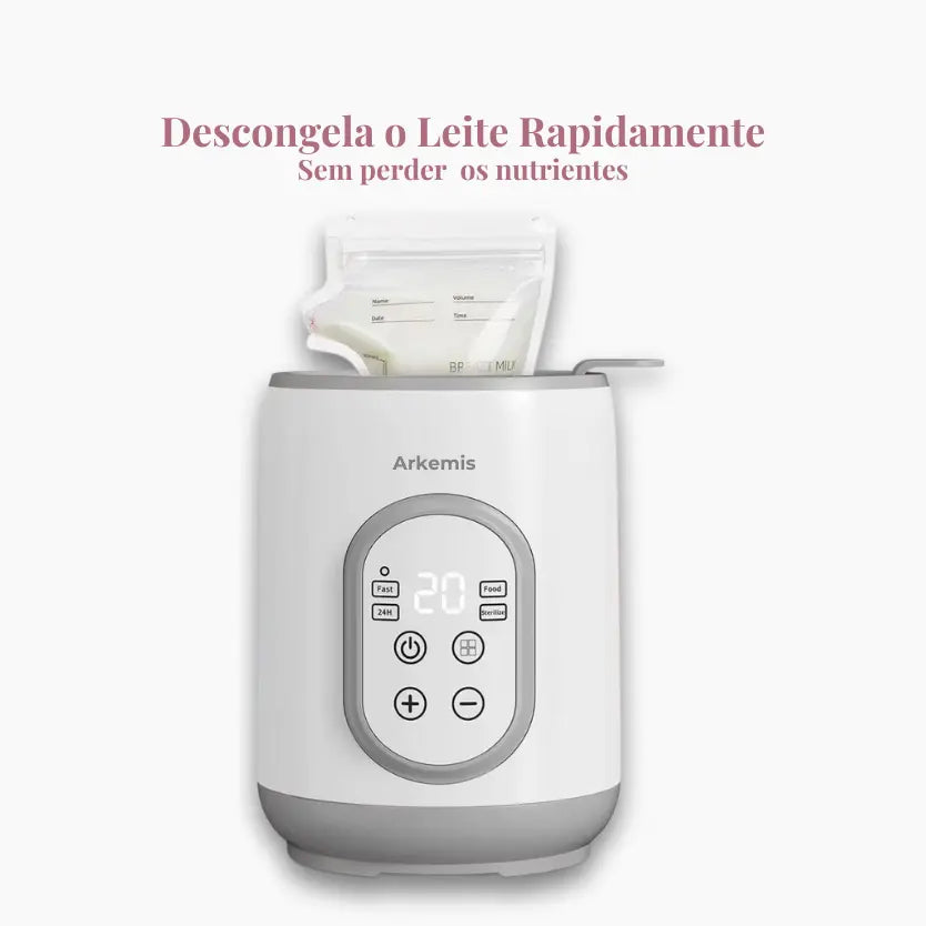 Aquecedor de Mamadeiras Multifuncional 8 em 1: Aquecimento Rápido, Descongelamento e Esterilização Segura