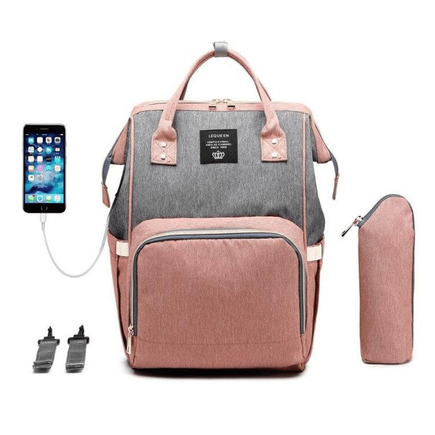 Bolsa Mochila Maternidade com Entrada USB