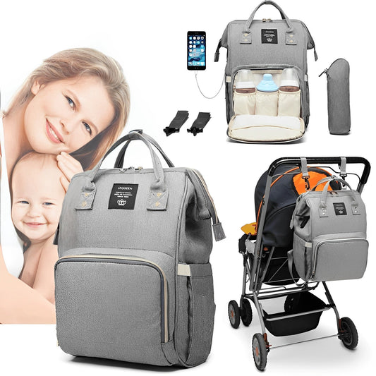 Bolsa Mochila Maternidade com Entrada USB