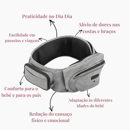 Canguru Ergonômico Arkemis Baby Comfort - Melhor Canguru para Bebês de 0 a 3 Anos