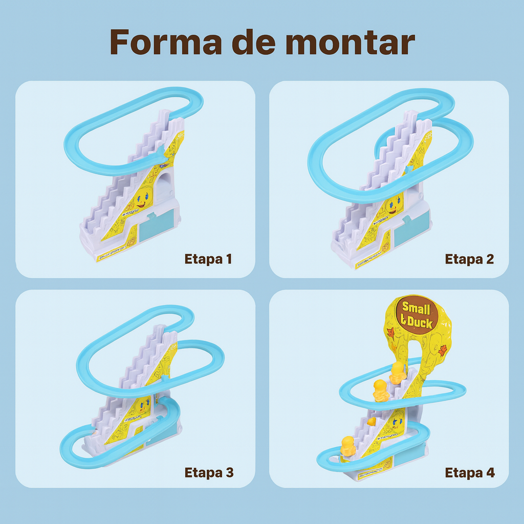 Pista de Corrida dos Patinhos – Brinquedo Interativo Infantil