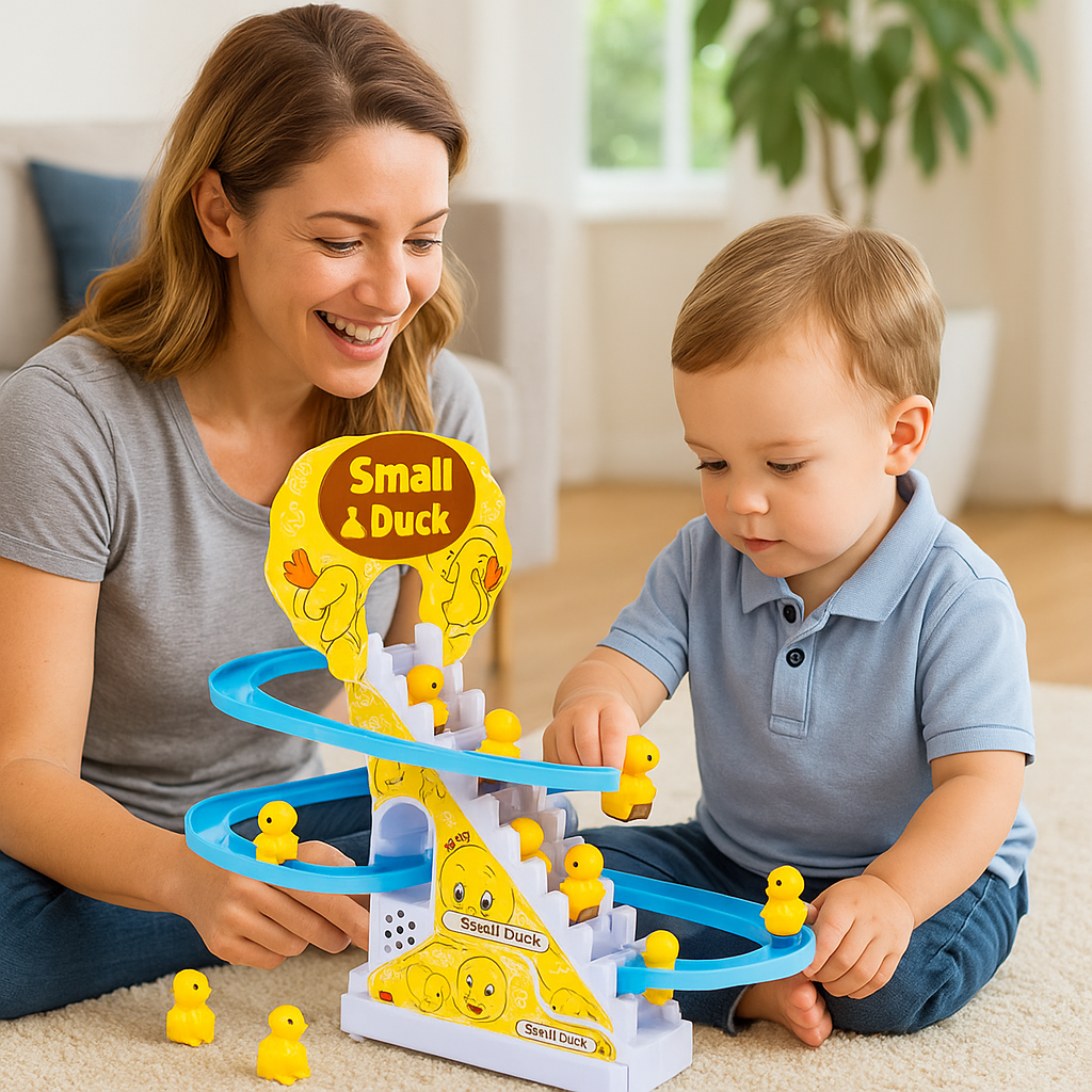 Pista de Corrida dos Patinhos – Brinquedo Interativo Infantil