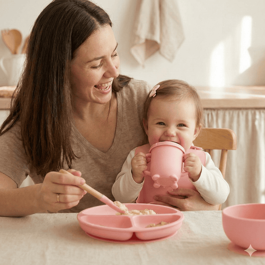 Kit de Silicone Alimentação Infantil com 8 Peças Completo