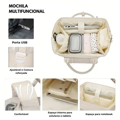 Mochila Maternidade Arkemis - Versátil e Tecnológica