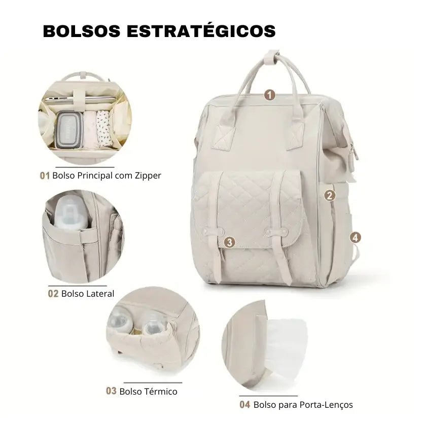 Mochila Maternidade Arkemis - Versátil e Tecnológica