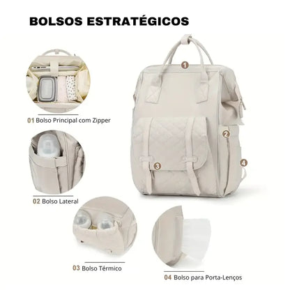 Mochila Maternidade Arkemis - Versátil e Tecnológica