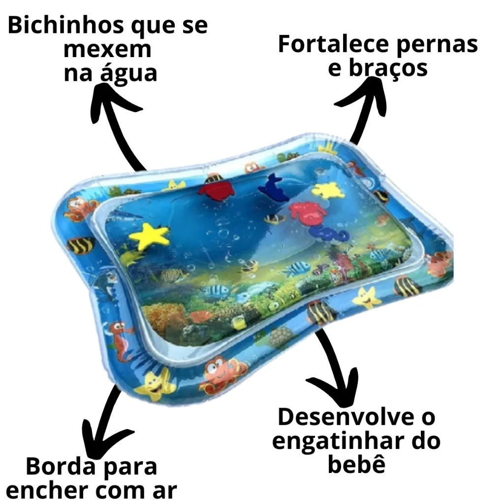 Tapete D'Água Interativo Inflável de Água para Bebês