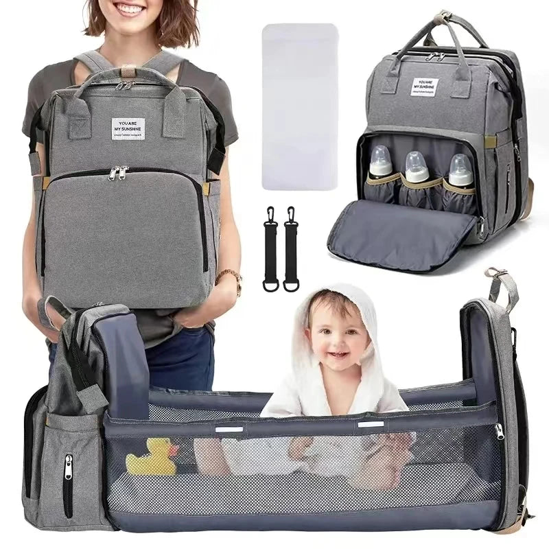 Mochila Multiuso Maternidade com Berço e Trocador