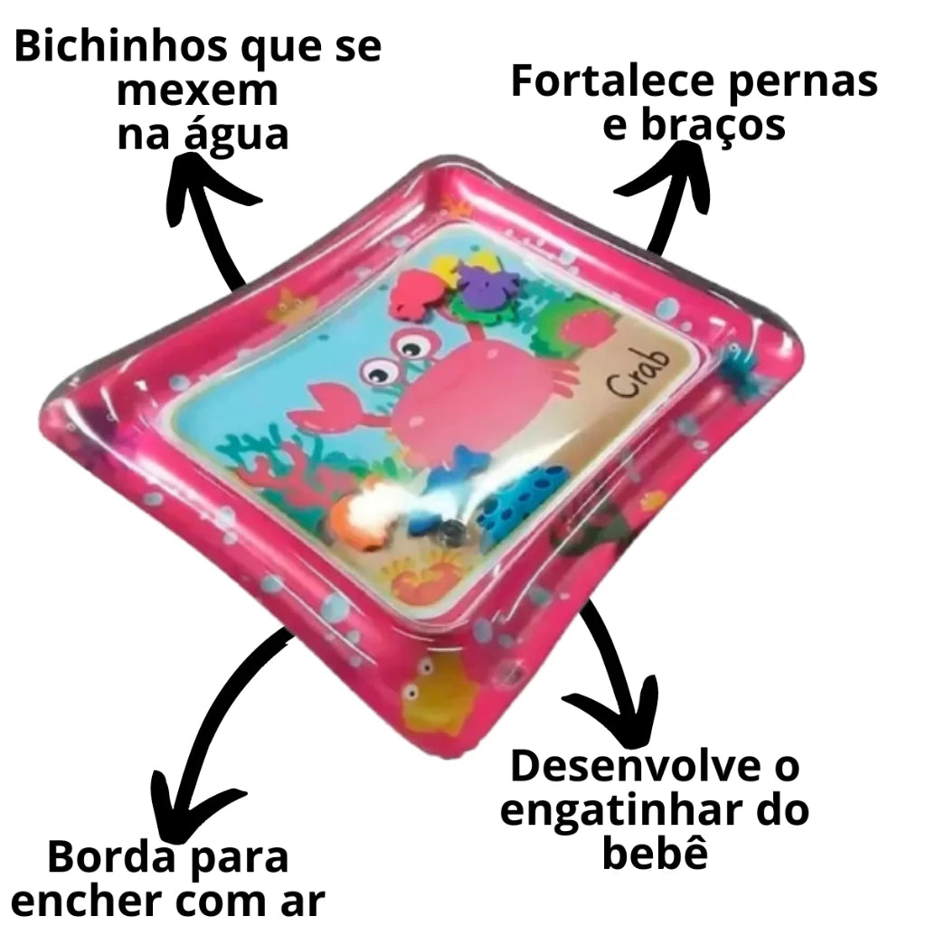 Tapete D'Água Interativo Inflável de Água para Bebês