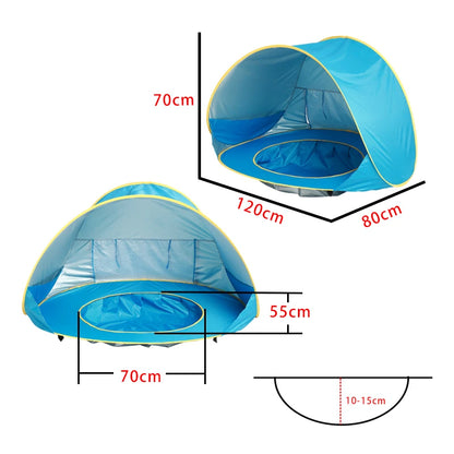 Kids Summer & Tenda Baby - Tenda de Verão - Proteção UV com Mini Piscina