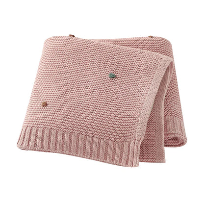 Manta Tricot Petit Poá