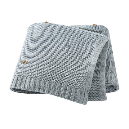 Manta Tricot Petit Poá