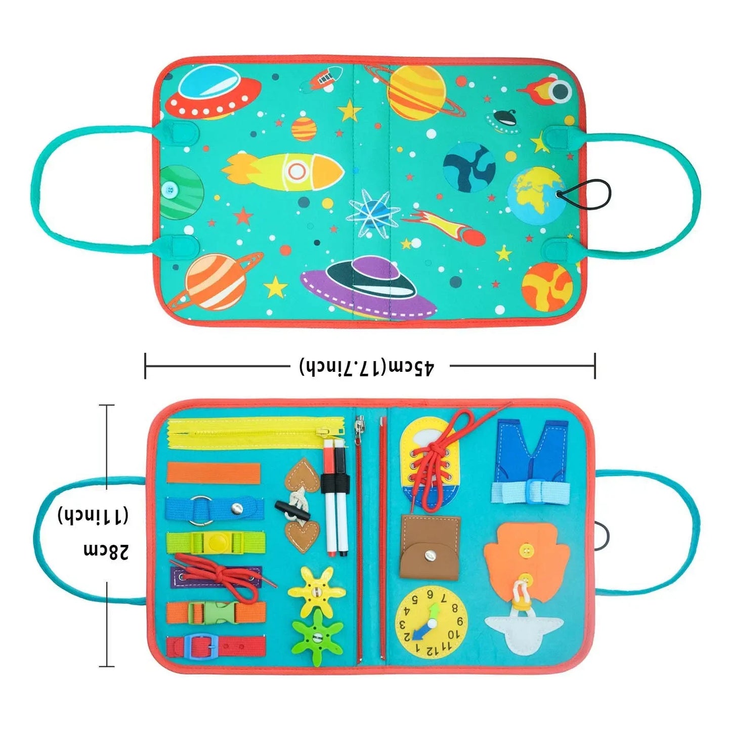 Maleta Sensorial Montessori Infantil – Atividades Educativas Portátil