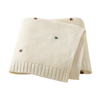 Manta Tricot Petit Poá