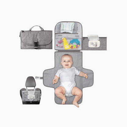 Trocador Portátil Infantil com Porta Lenço e Fralda
