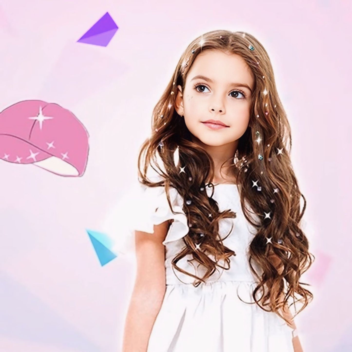Glitter para Cabelo Infantil Brinkids