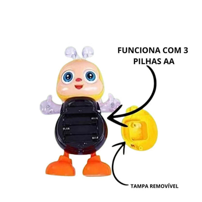 Abelha Dançante Premium Infantil com Música e Luzes