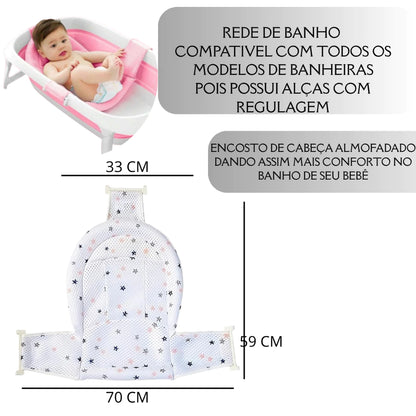 Rede de Proteção para Banheira de Bebê
