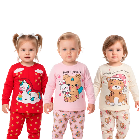 Conjunto Pijama Infantil 100% Algodão