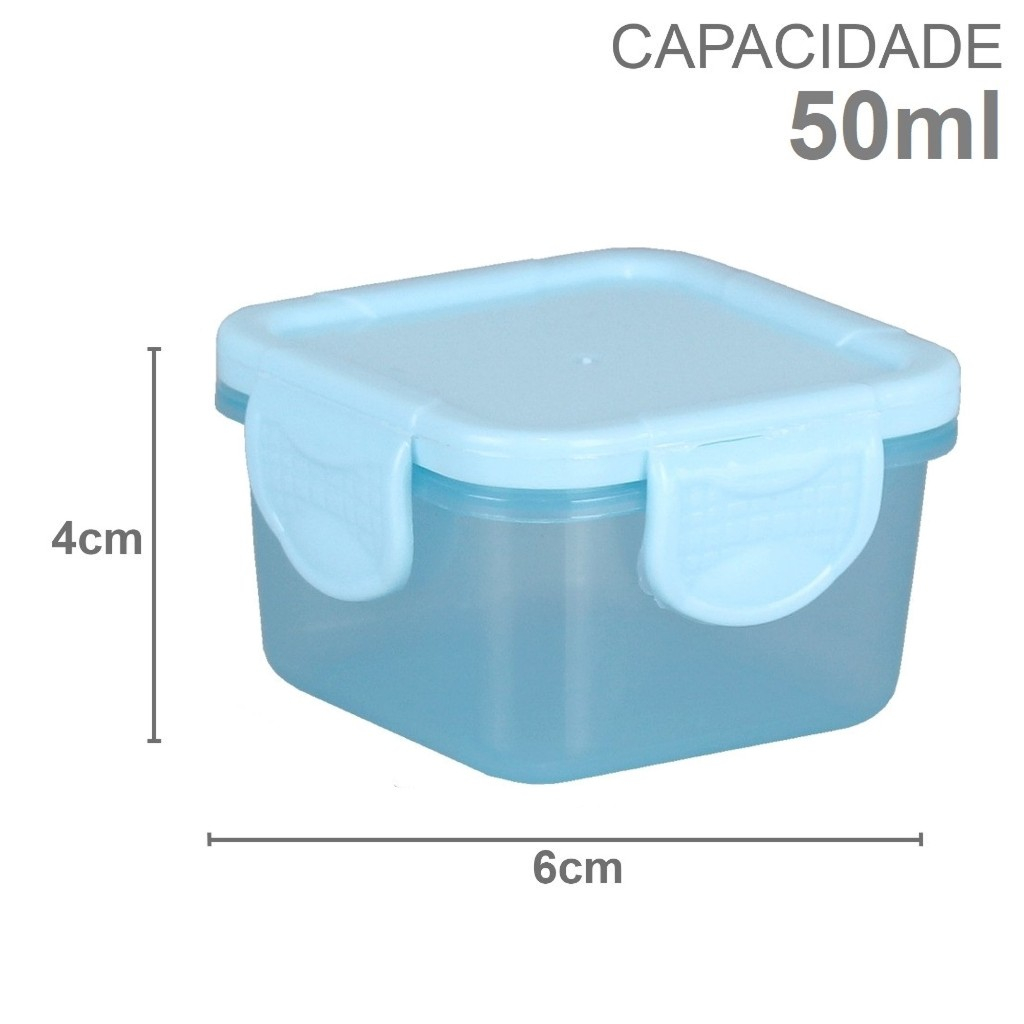 Kit com 12 Mini Potes para Comida Infantil