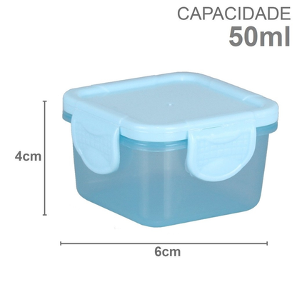 Kit com 12 Mini Potes para Comida Infantil