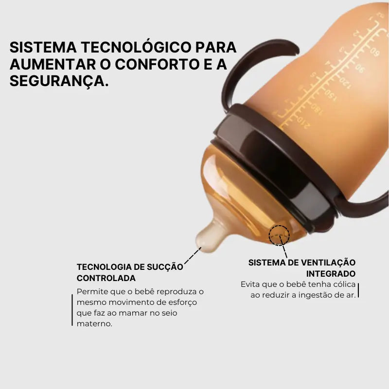 Mamadeira Tetaninho da Arkemis| Imita o Seio Materno e Evita Confusão de Bico