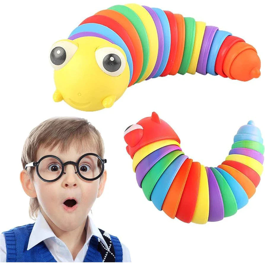 Lagarta Sensorial 3D – Brinquedo Interativo Infantil